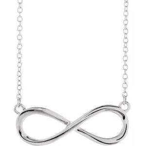 14K Yellow Infinity-Inspired 16-18" Necklace