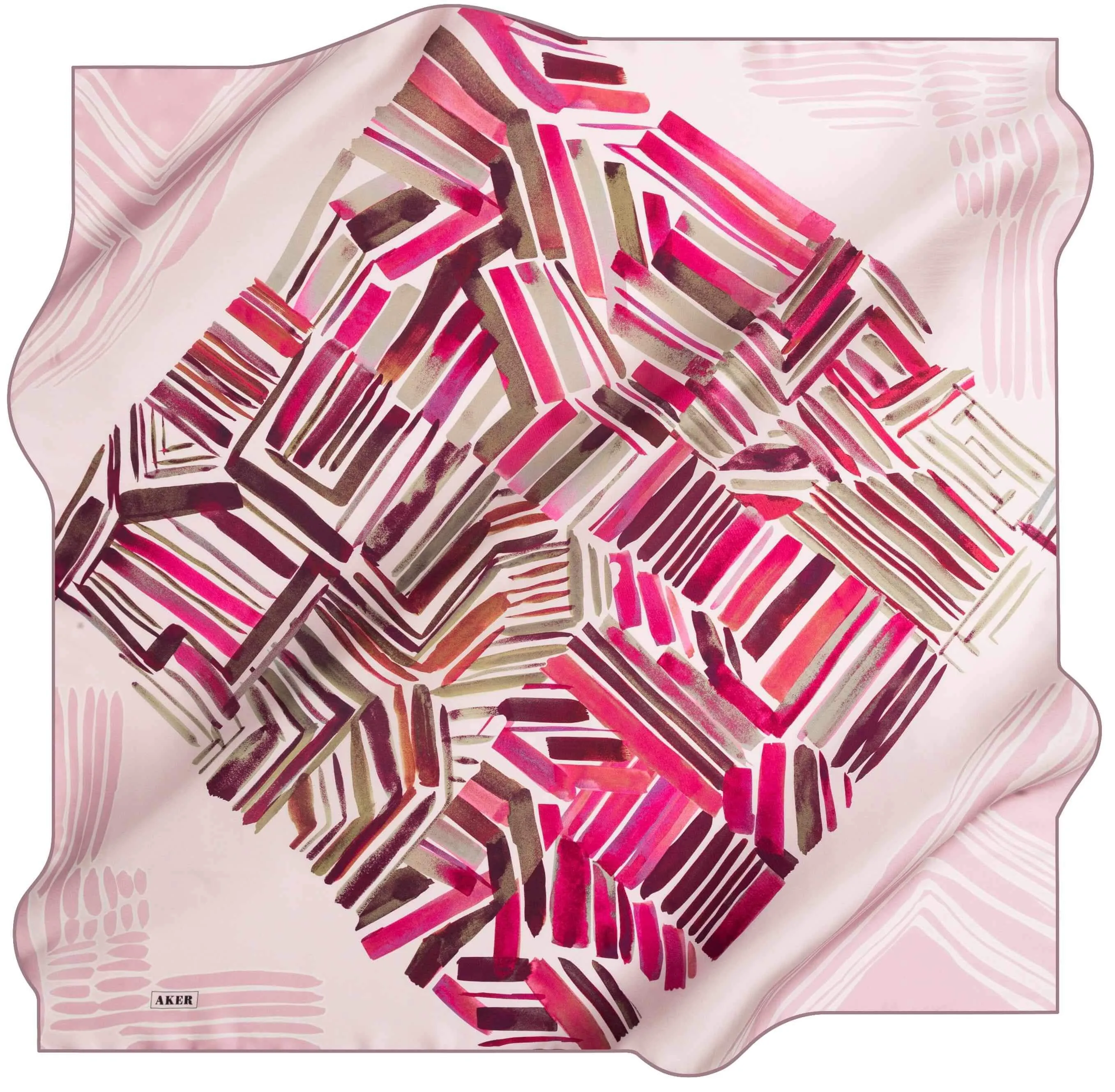 Aker Geometric Silk Scarves Moreno