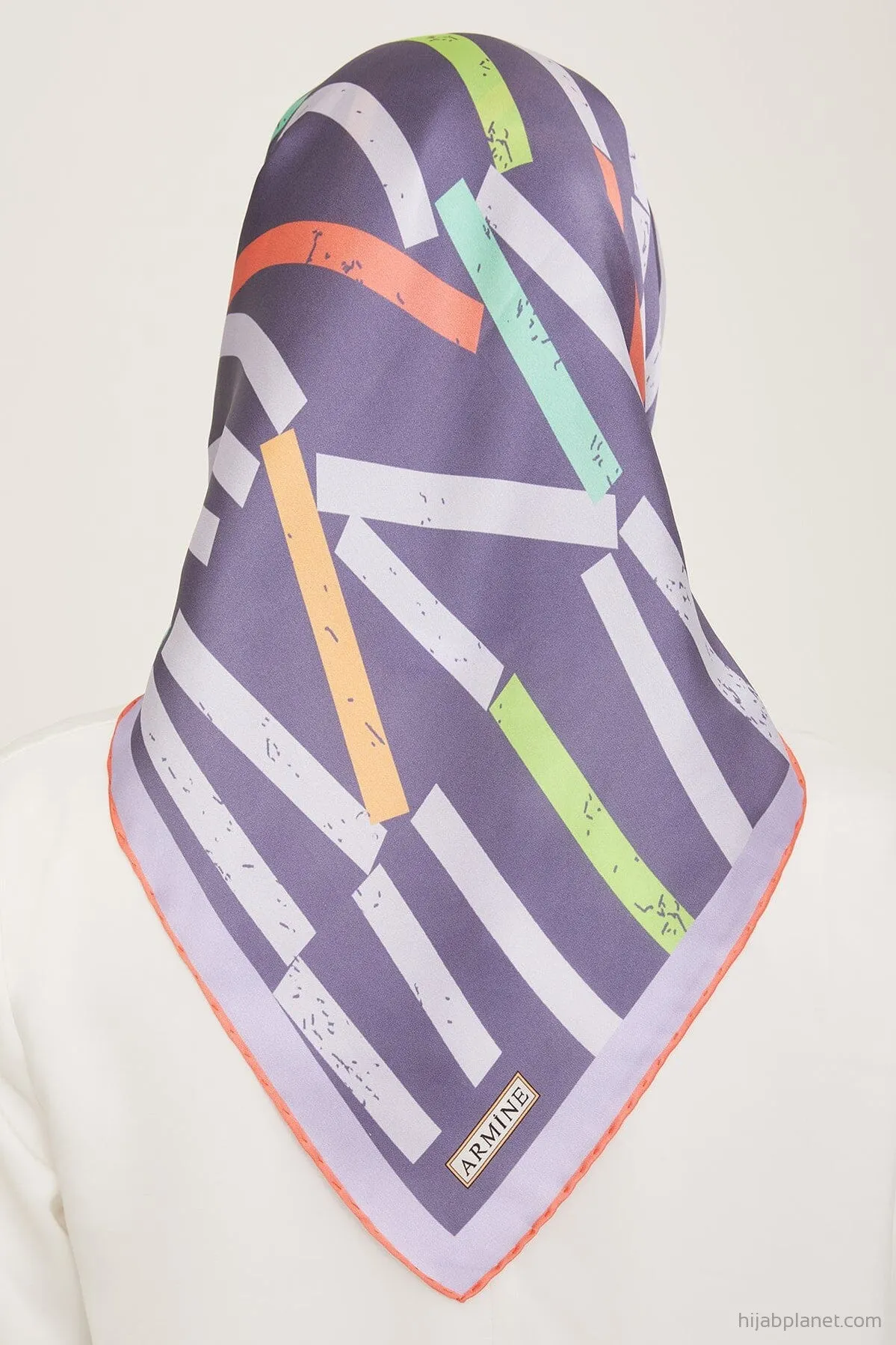 Armine Geometric Silk Scarf #61