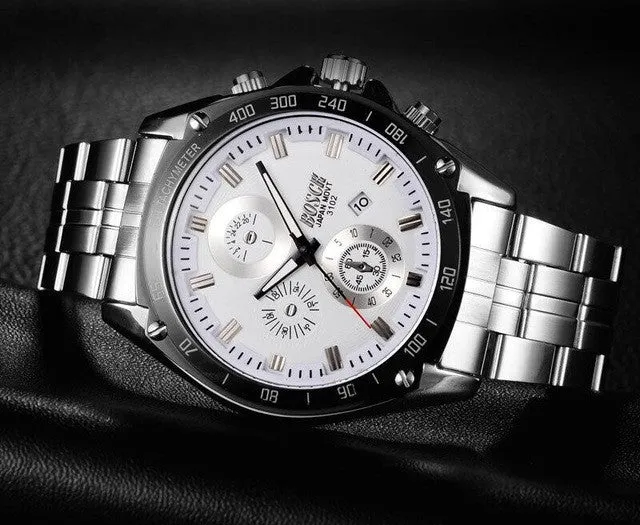 Automatic Calendar Waterproof Quartz Watch