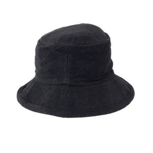 Avenel Terry Towelling Bucket Hat - Black