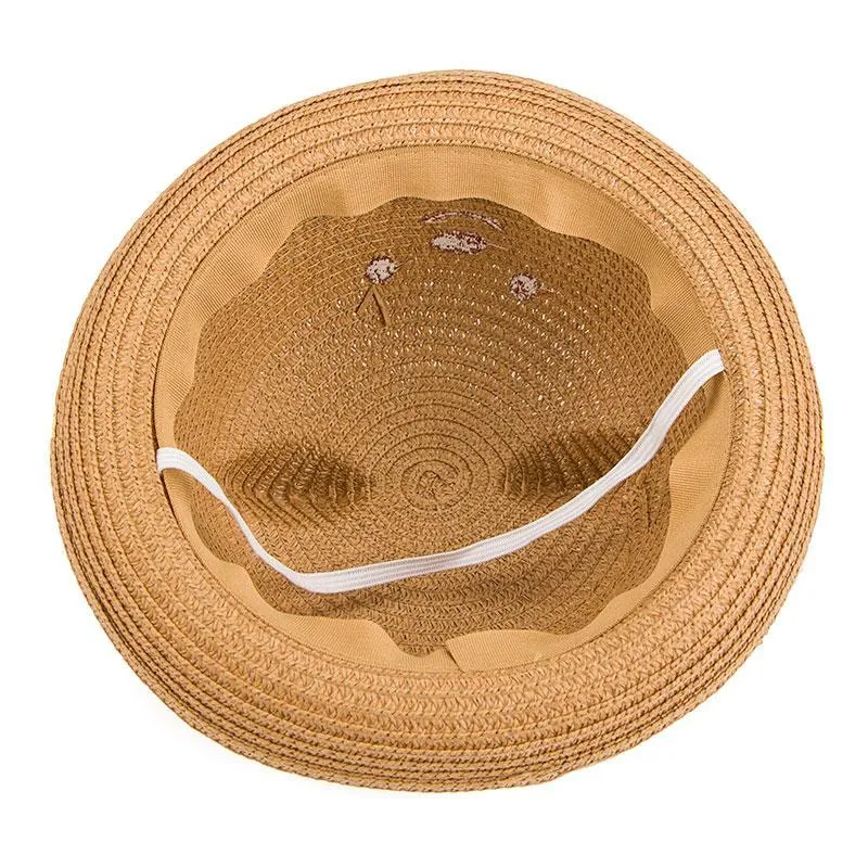 Baby Ear Decoration Lovely Children Straw Hats