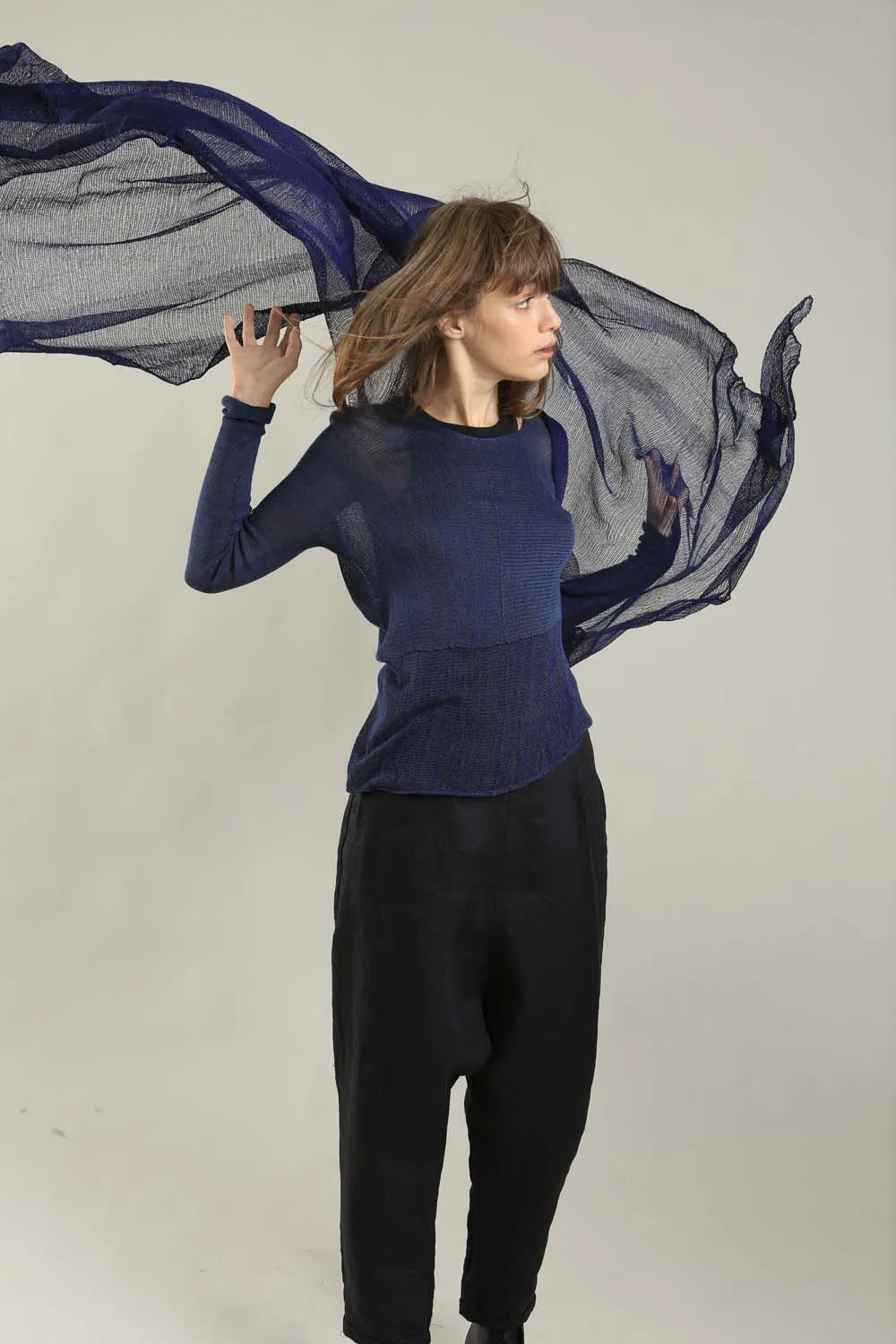 Big Air Bamboo & Soy Scarf - Navy Blue