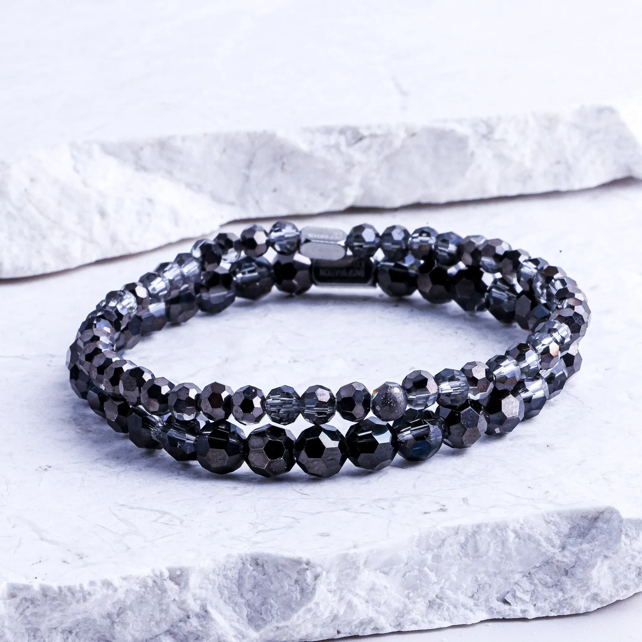 BLACK DIAMOND CRYSTAL- ACCENT BRACELET