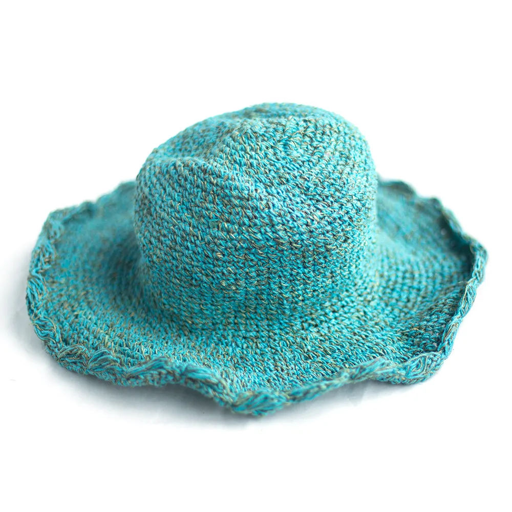 block colour sun hat