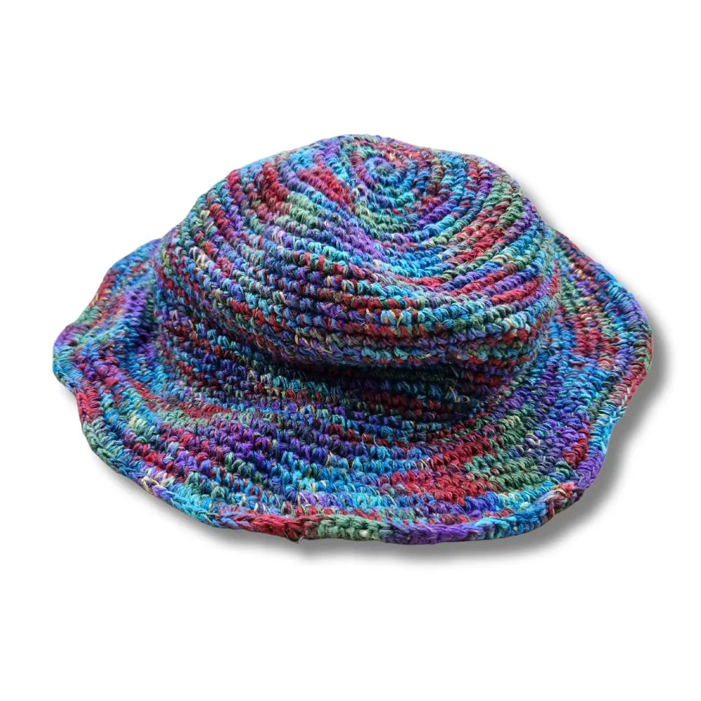 block colour sun hat