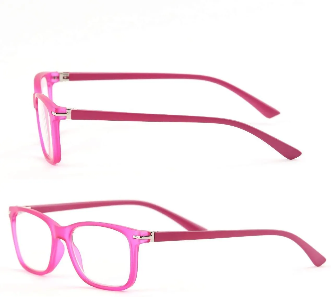 Blue-Light-Blocking-Reading-Glasses-Hot-Pink-1-25-Magnification-Computer-Glasses