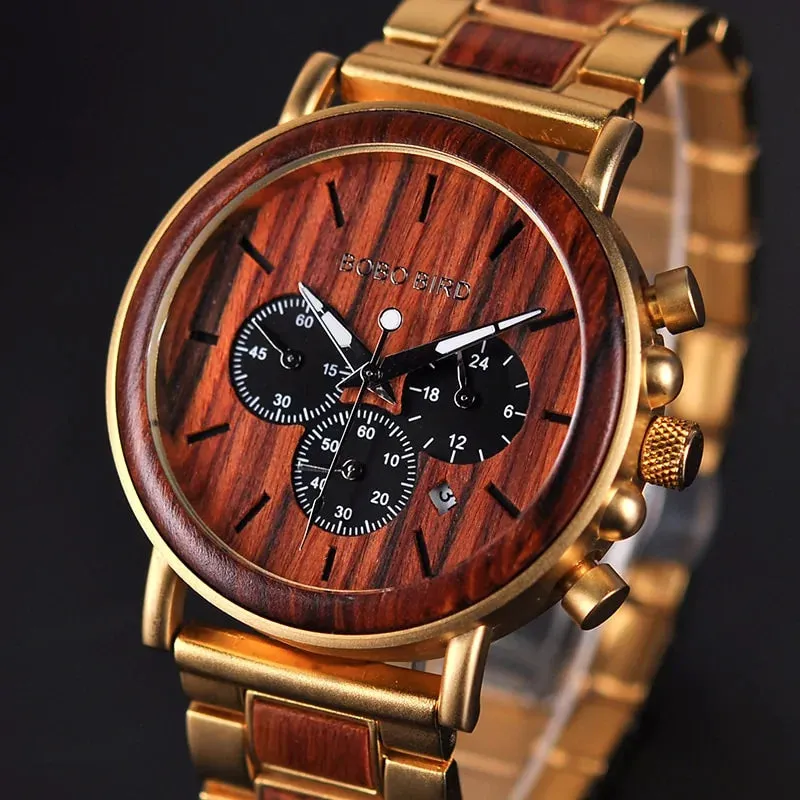 BOBO BIRD Luxury Wooden Wristwatch