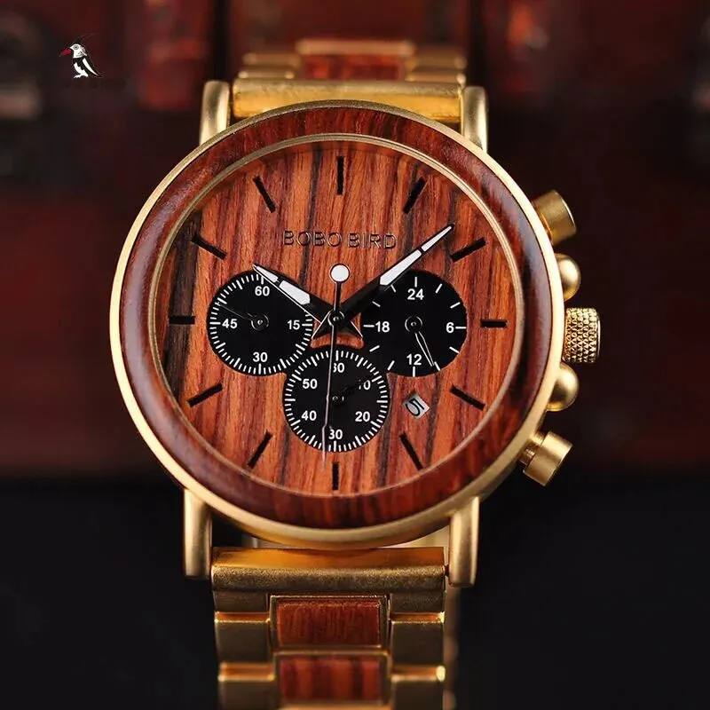 BOBO BIRD Luxury Wooden Wristwatch