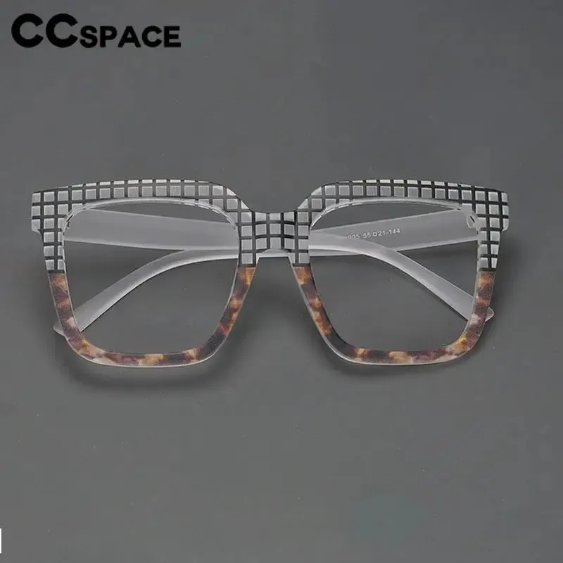 CCspace Women's Full Rim Large Square Reading Glasses R57090