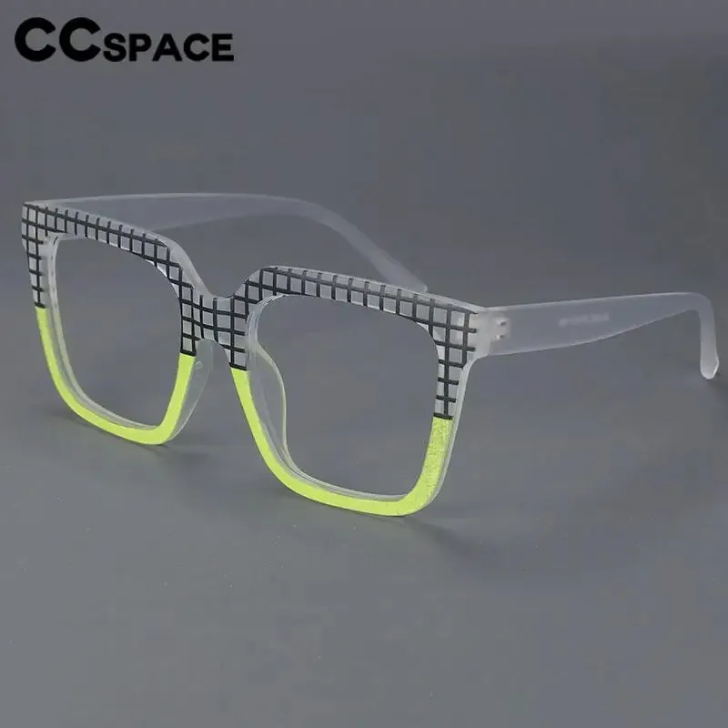 CCspace Women's Full Rim Large Square Reading Glasses R57090