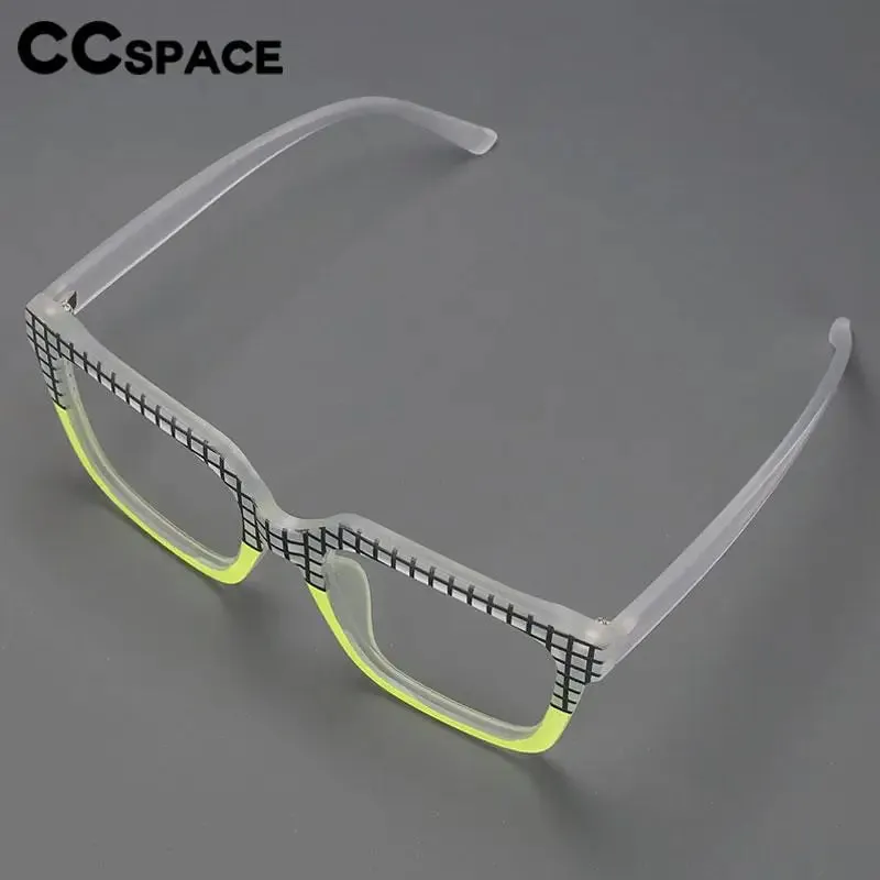 CCspace Women's Full Rim Large Square Reading Glasses R57090