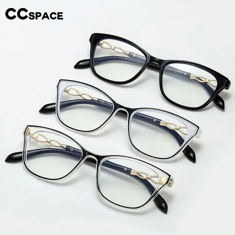 CCspace Women's Full Rim Square Acetate Hyperopic Reading Glasses 56156