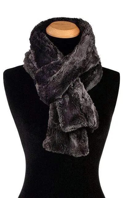 Classic Scarf - Luxury Faux Fur in Espresso Bean