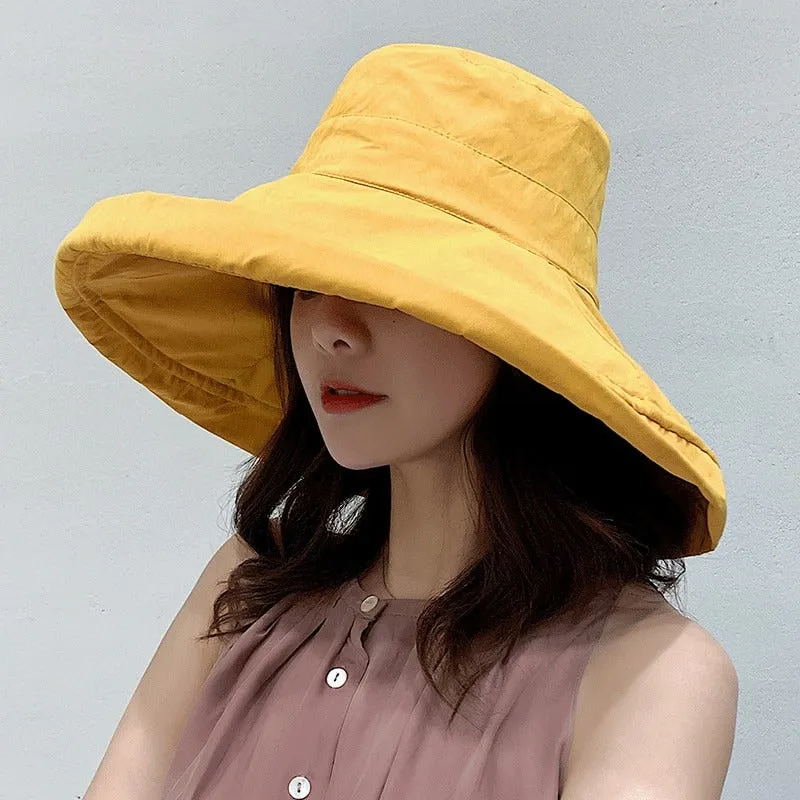 Colorful Double-sided Large Brim Outdoor Summer Bucket Hats