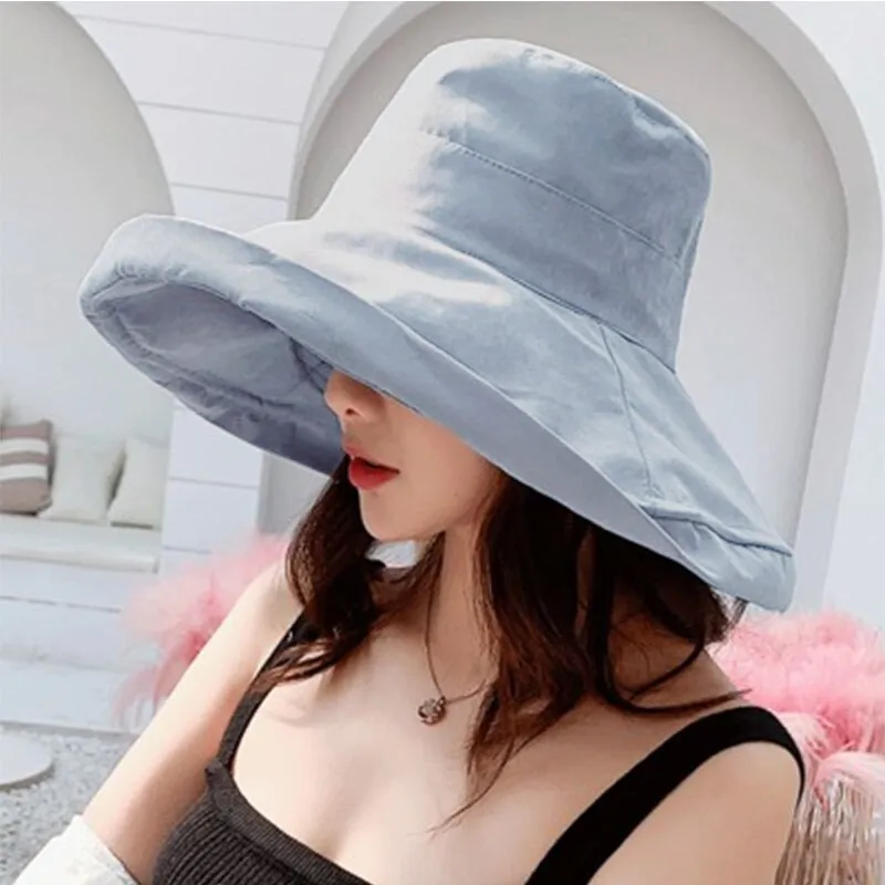 Colorful Double-sided Large Brim Outdoor Summer Bucket Hats