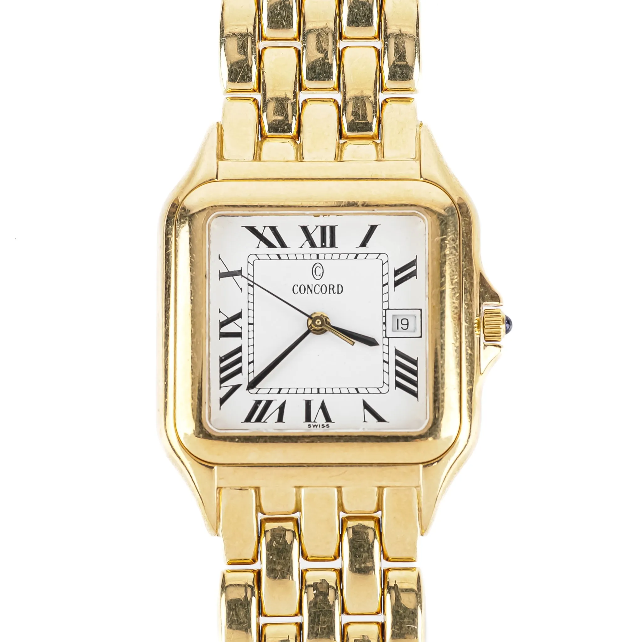 CONCORD 14K Yellow Gold Tank Style Watch