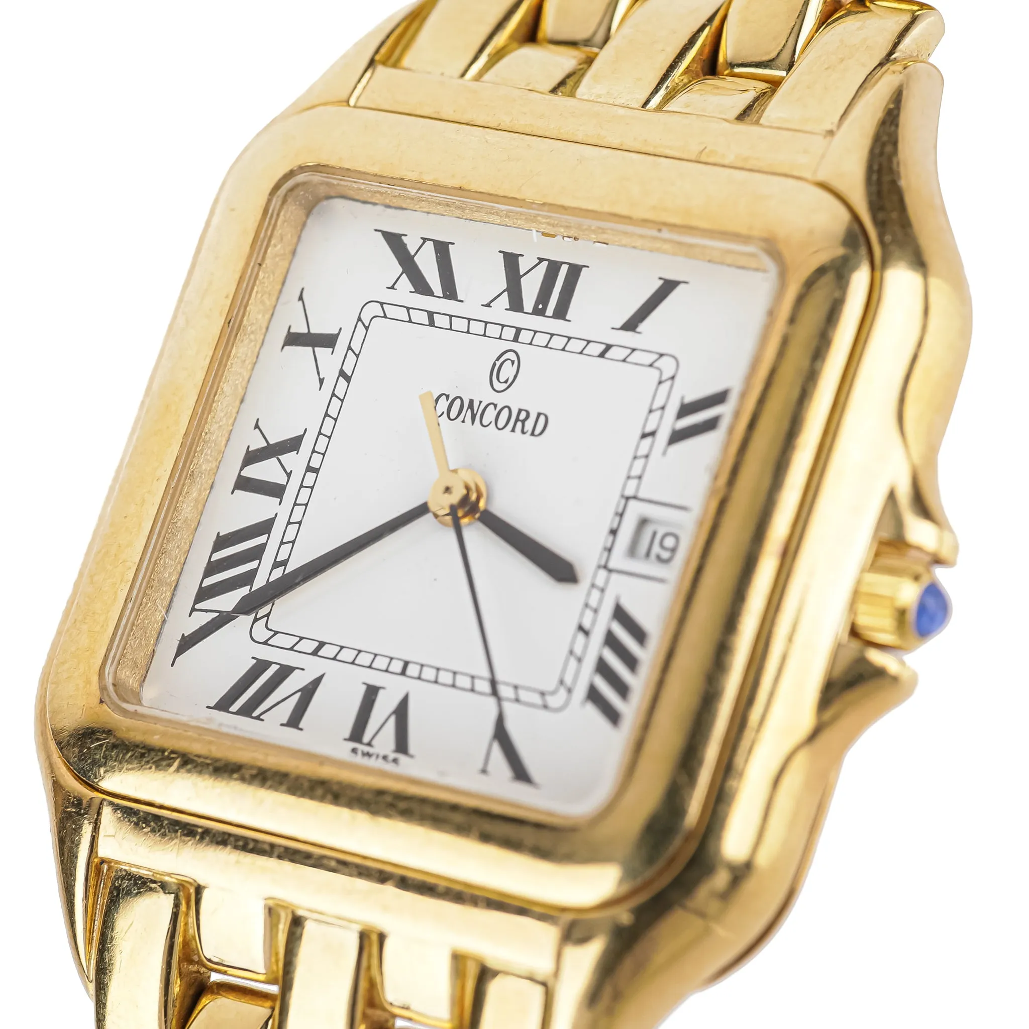 CONCORD 14K Yellow Gold Tank Style Watch