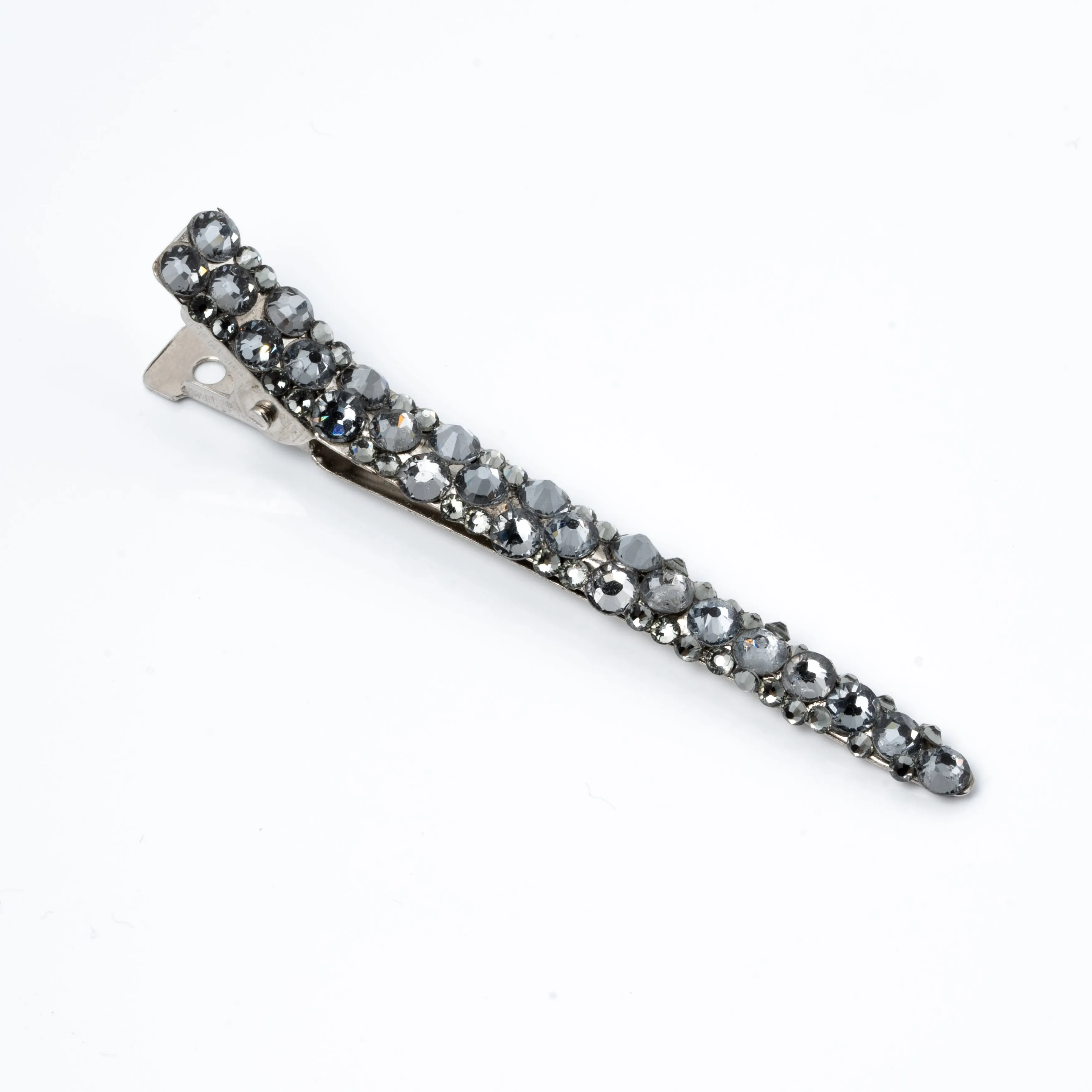 Crystal Gunmetal Hair Clip