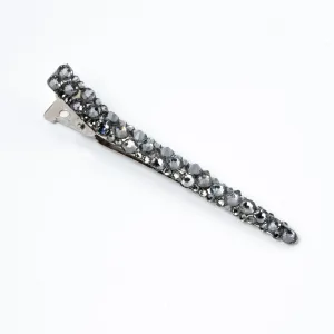 Crystal Gunmetal Hair Clip