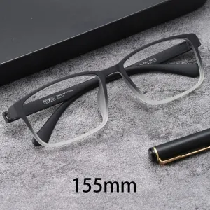 Cubojue Unisex Full Rim Oversized Tr 90 Titanium 155mm Myopic Reading Glasses