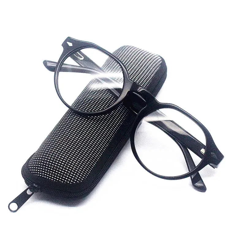 Cubojue Unisex Full Rim Round Acetate Reading Glasses Xh005