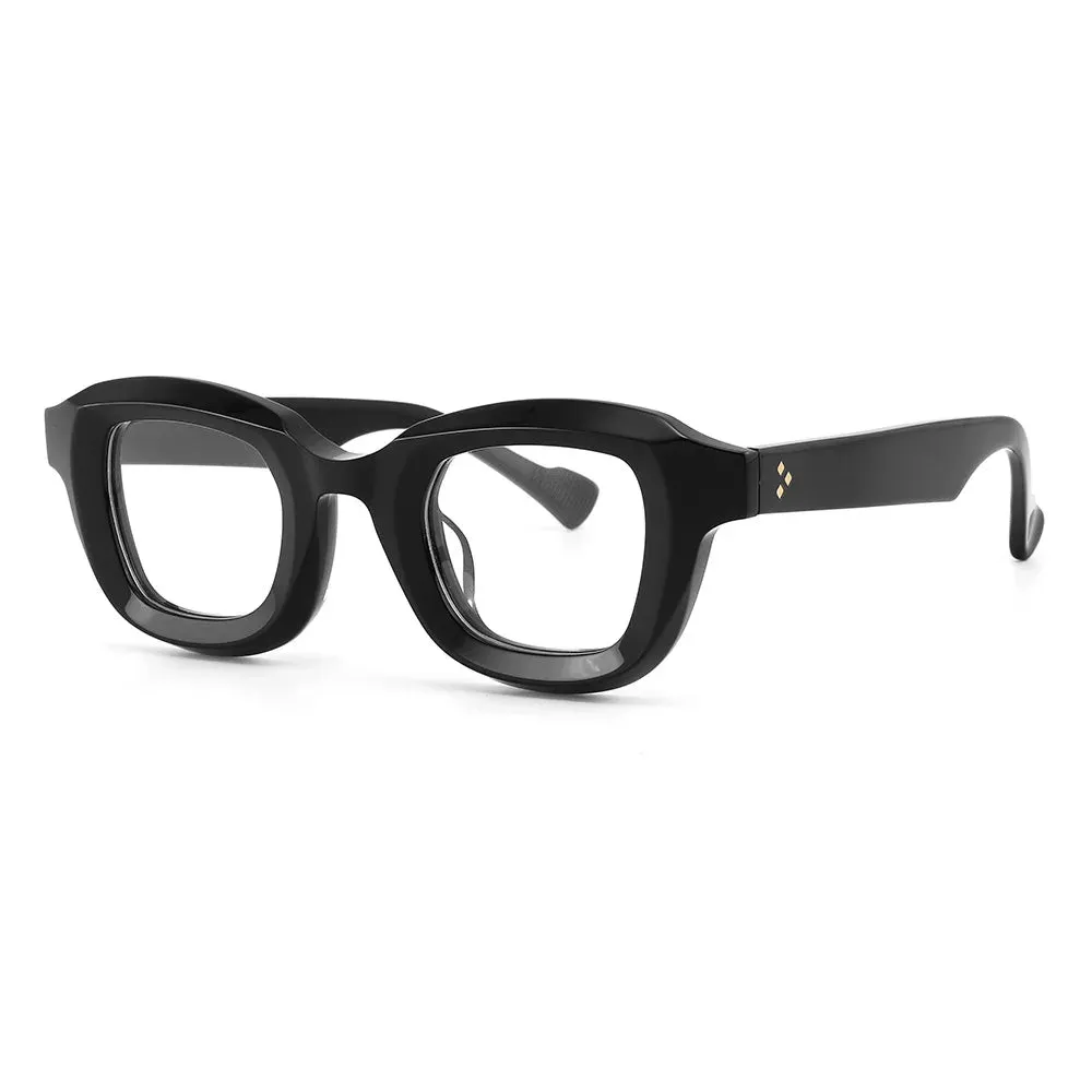 Cubojue Unisex Full Rim Square Acetate Reading Glasses Gl6624