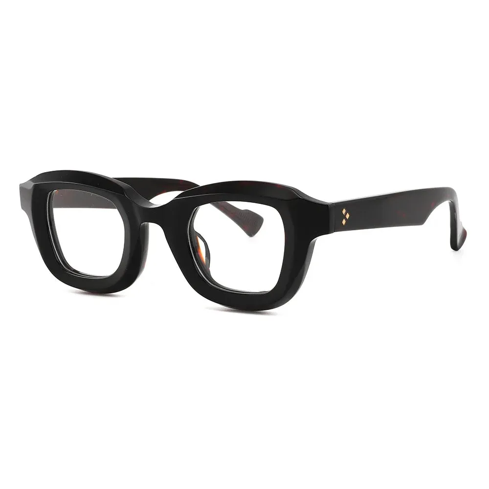 Cubojue Unisex Full Rim Square Acetate Reading Glasses Gl6624