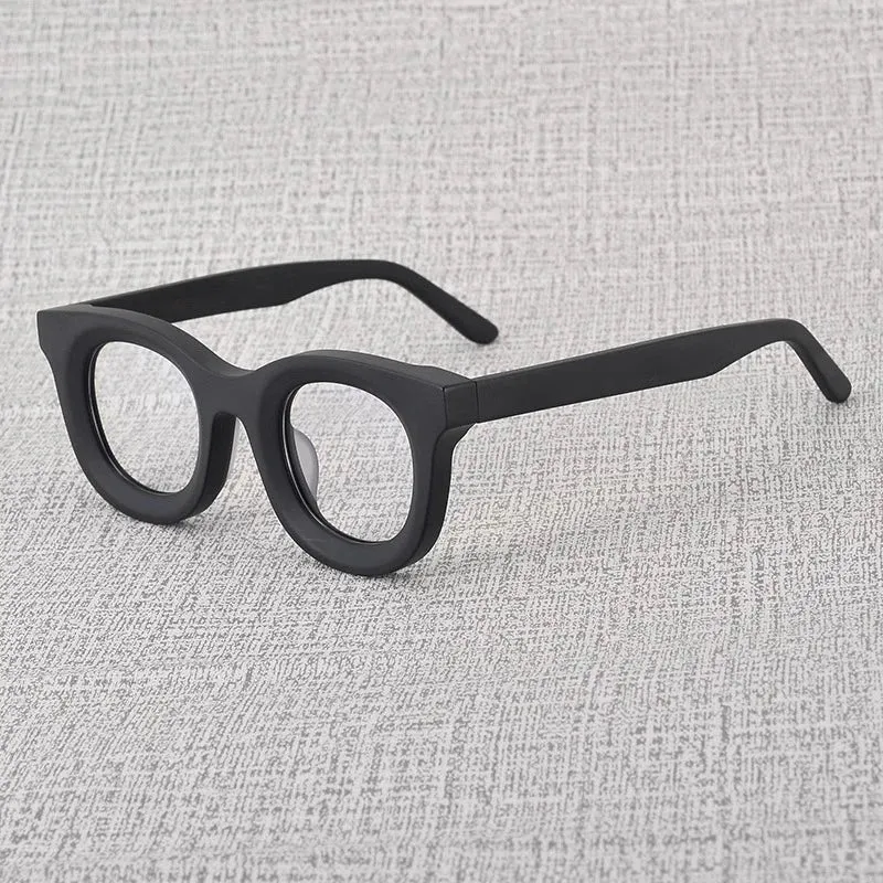 Cubojue Unisex Full Rim Square Acetate Reading Glasses Hmc46