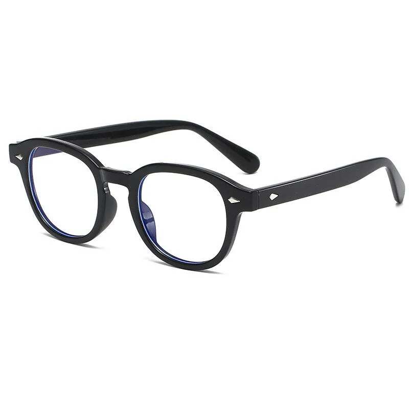 Cubojue Unisex Full Rim Square Oversized Tr 90 Titanium Reading Glasses 6021