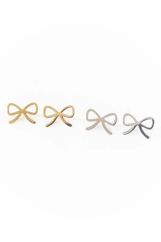 Cute Bow Stud Earrings