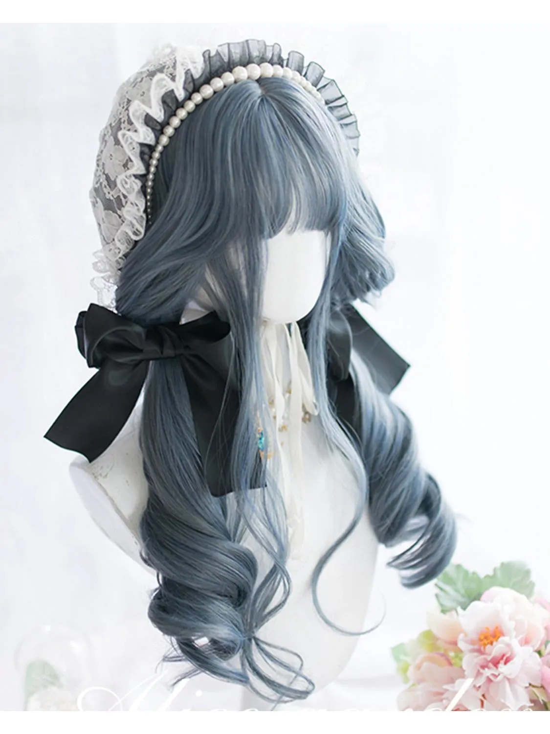 Dark Blue Gothic Wig