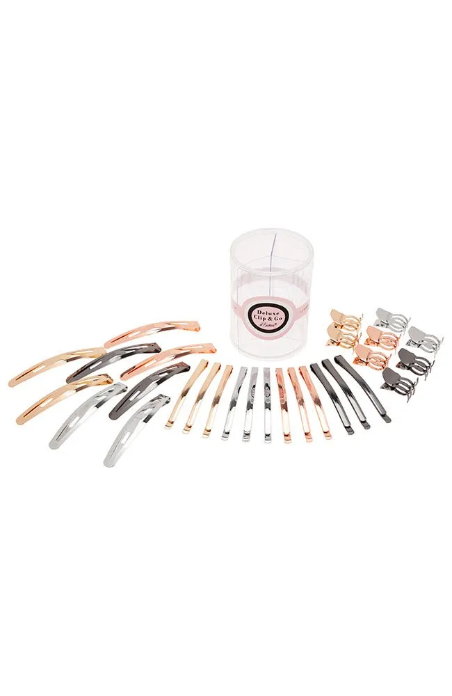 Deluxe Clip & Go Hair Clip Set