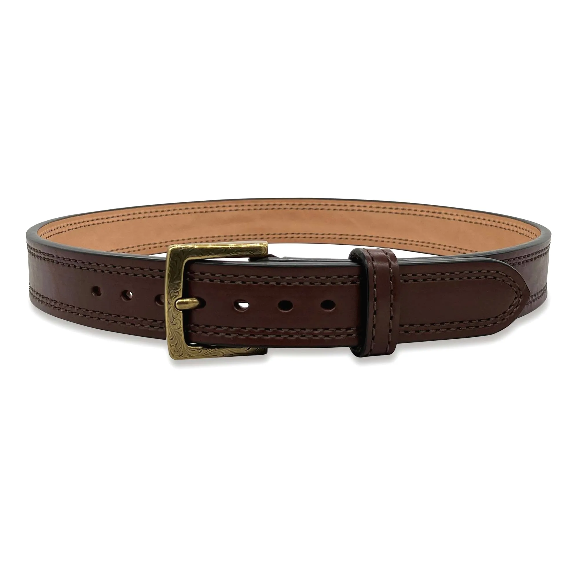 DOUBLE STITCHED, QUICK SHIP Dual-Layer Bullhide Gun Belt