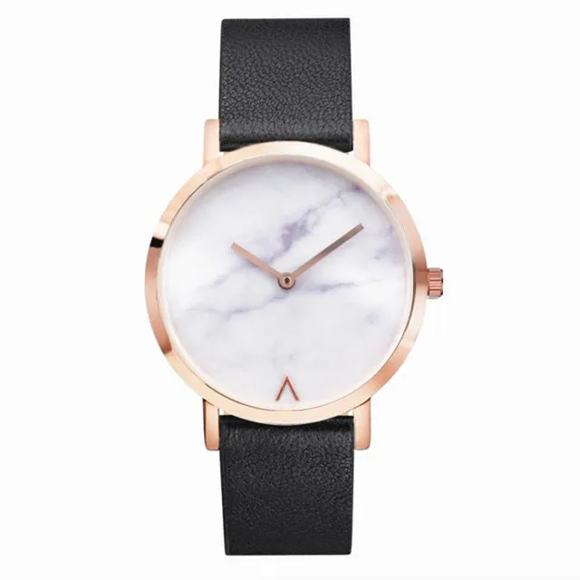 Eutour rose gold ultra thin bracelet watches women's fashion watch 2017 Hot ladies Marble Watch women Clock quartz Wristwatches