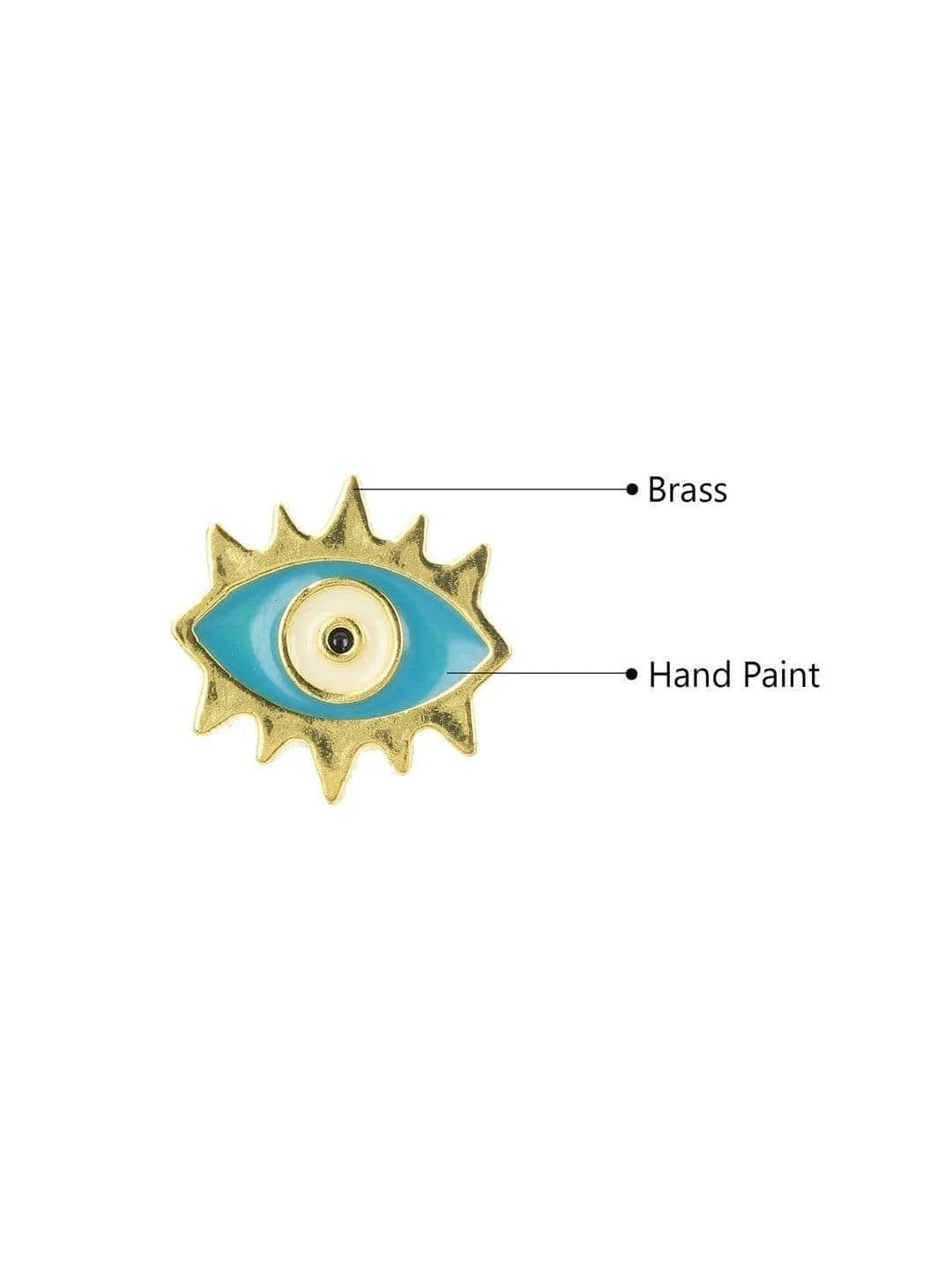 Evil Eye Stud Light Blue