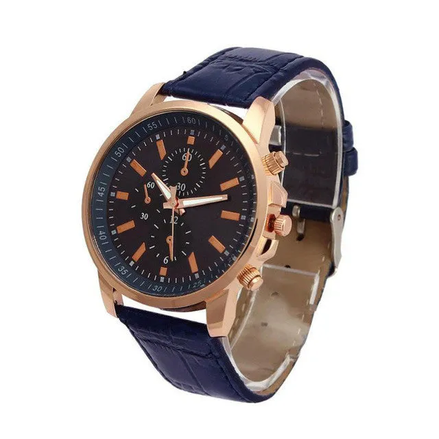 Excellent Quality OTOKY  Luxury Quartz Watches Men's Fashion Geneva Quartz Clock Leather Strap Wristwatches Relogio Masculino