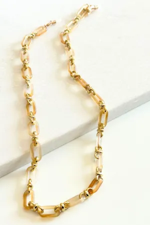 Eyewear Chain | Light Tortoise & Gold