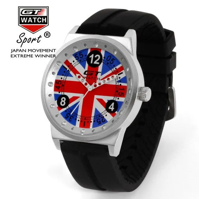 Factory direct sale fast shipping 1pcs GT WATCH World Car Racing Sport Italy Men's Military Wristwatch