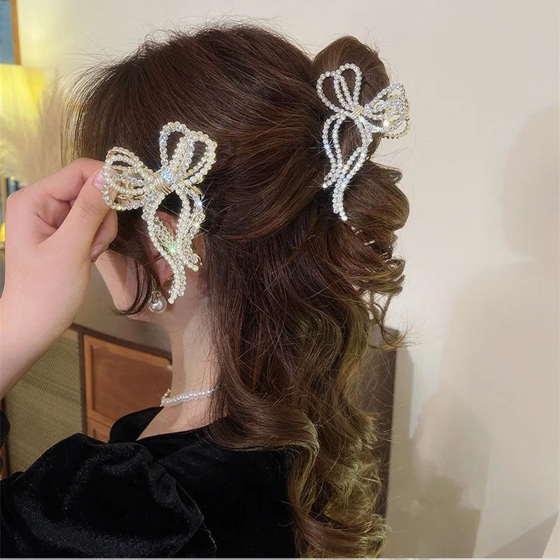 Fairy Bow Pearl Hair Clip