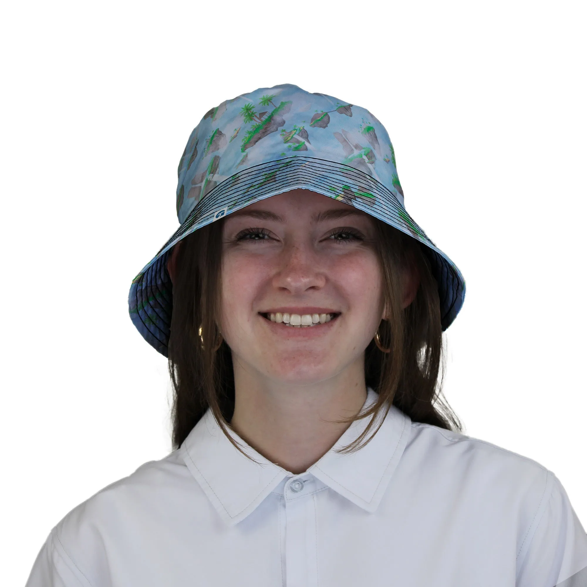 Fantasy Floating Isles Dnd Bucket Hat