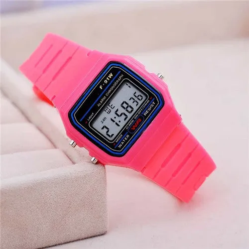 Fashion Sport Watch For Men Women Kid Colorful Electronic Led Digital Kids Watches Multifunction Jelly Wristwatch Clock Hour