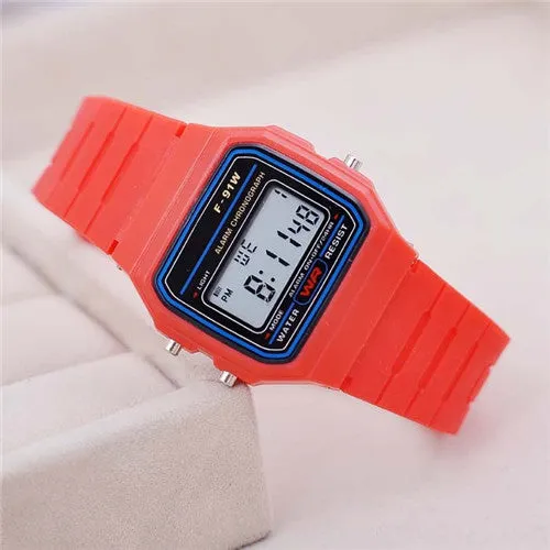 Fashion Sport Watch For Men Women Kid Colorful Electronic Led Digital Kids Watches Multifunction Jelly Wristwatch Clock Hour