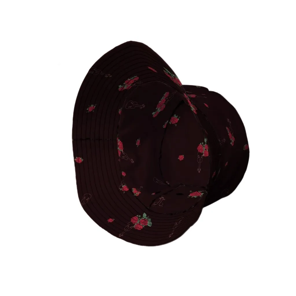 Floral Violin Melody Bucket Hat