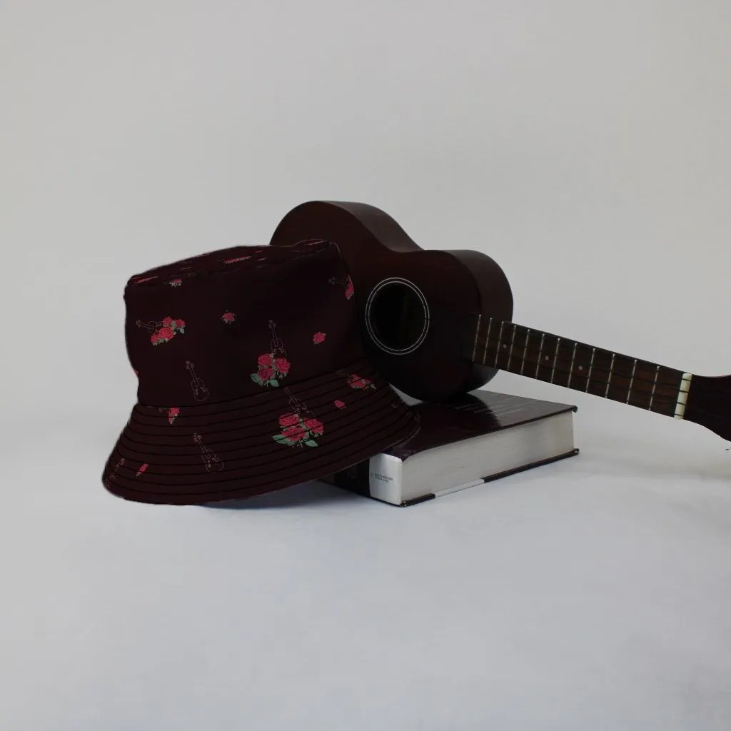 Floral Violin Melody Bucket Hat