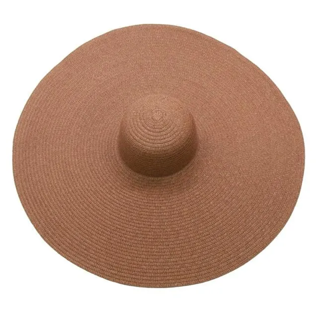 Foldable Women Oversized Hat Large Brim Summer Sun Beach Hats