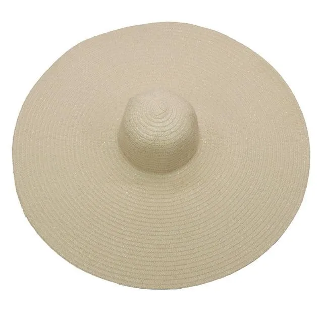 Foldable Women Oversized Hat Large Brim Summer Sun Beach Hats