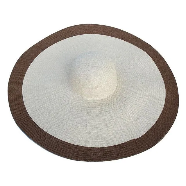 Foldable Women Oversized Hat Large Brim Summer Sun Beach Hats