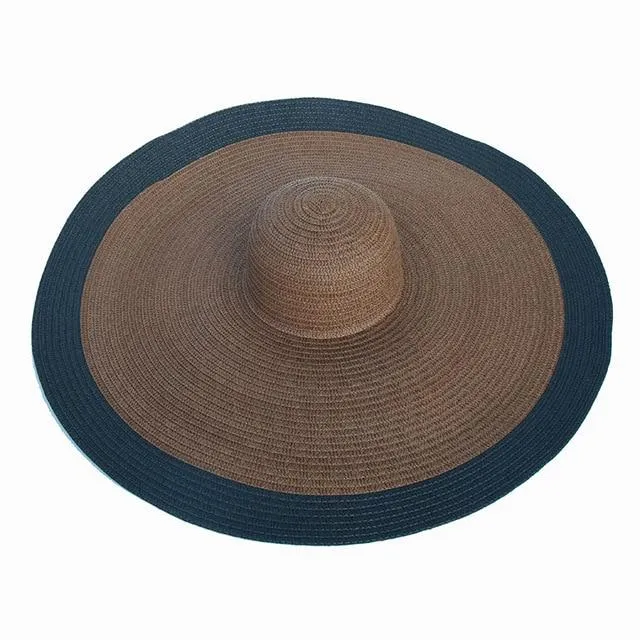 Foldable Women Oversized Hat Large Brim Summer Sun Beach Hats