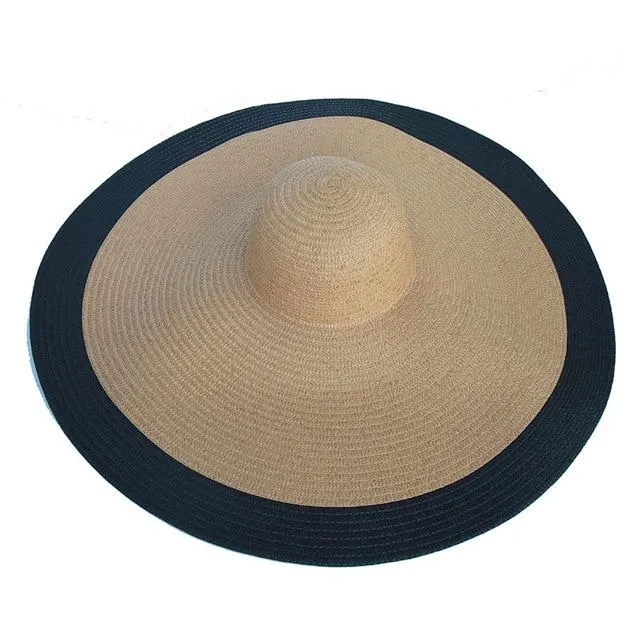 Foldable Women Oversized Hat Large Brim Summer Sun Beach Hats